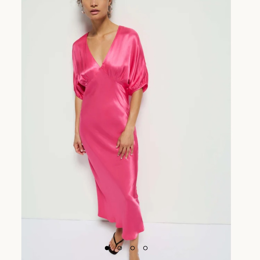 NWT Nation LTD Lily Rose Satin Midi Maxi Dress
